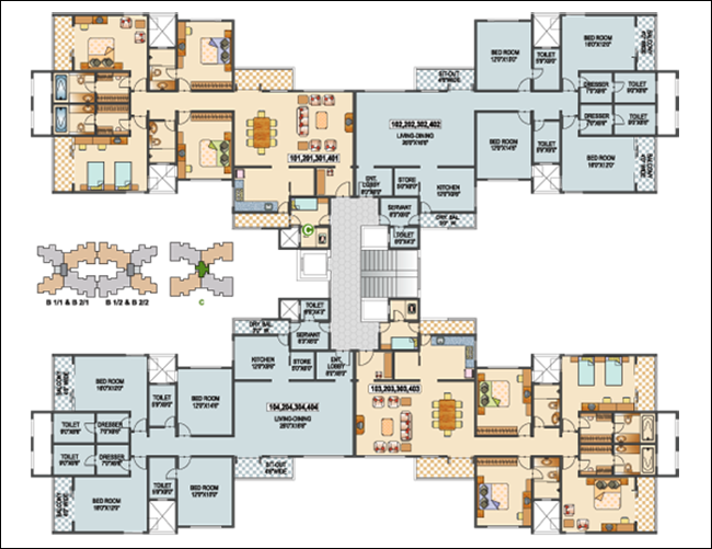 Floor Plan Ideas. Floorplan. Floorplanner Stock Illustration