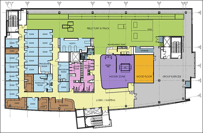 a business floor plan