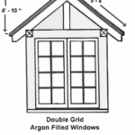 Double Grid Argon Filled Windows