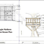 Single Platform Treehouse Design Idea