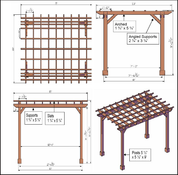 pergola drawings