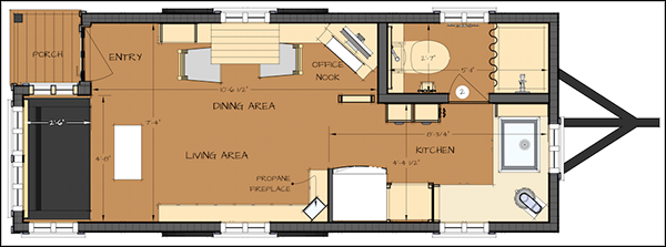 Easy Tiny  House  Floor Plans  CAD Pro