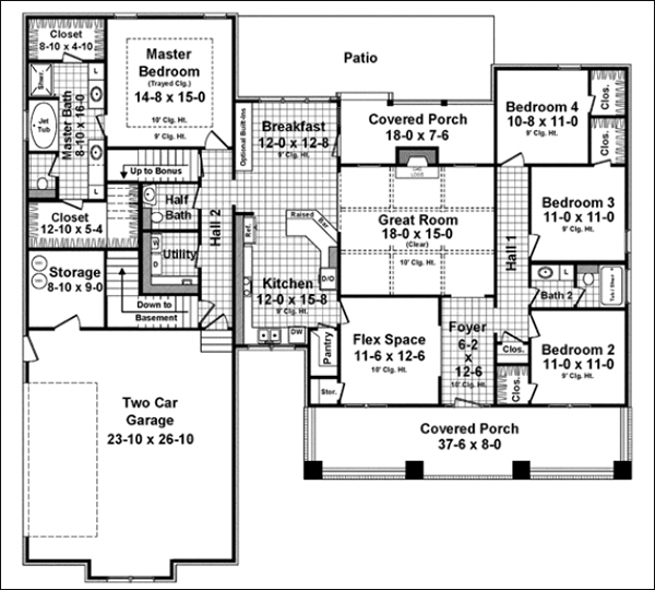 flexible space home floor plans