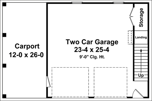 Easy Detached Garage Floor Plans CAD Pro