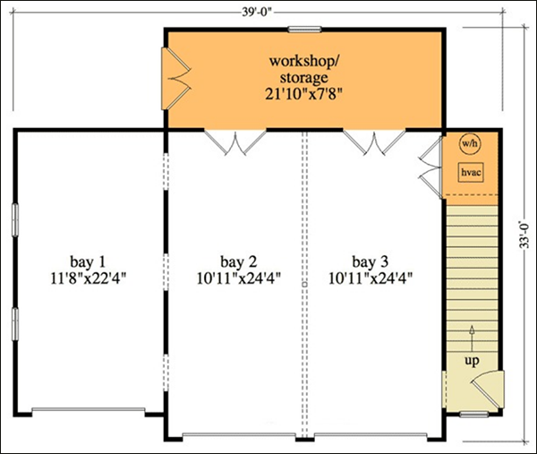 Easy Detached Garage Floor Plans CAD Pro