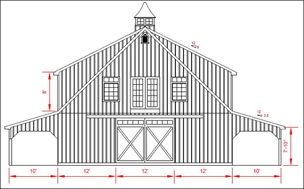 Easy Horse Barn Floor Plan Design Software Cad Pro