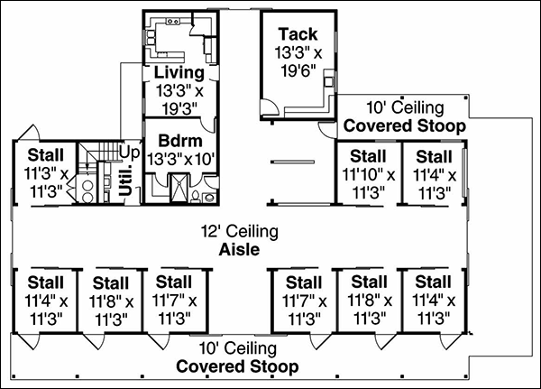 Horse Barns with Living Quarters