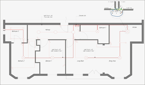 Electrical CAD Tutorial | Electrical Drawing Layout for Residential  Building Part - 2 MALAYALAM - YouTube