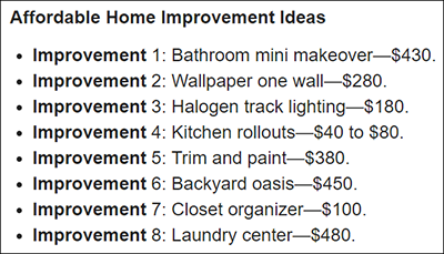 Affordable DIY Home Projects